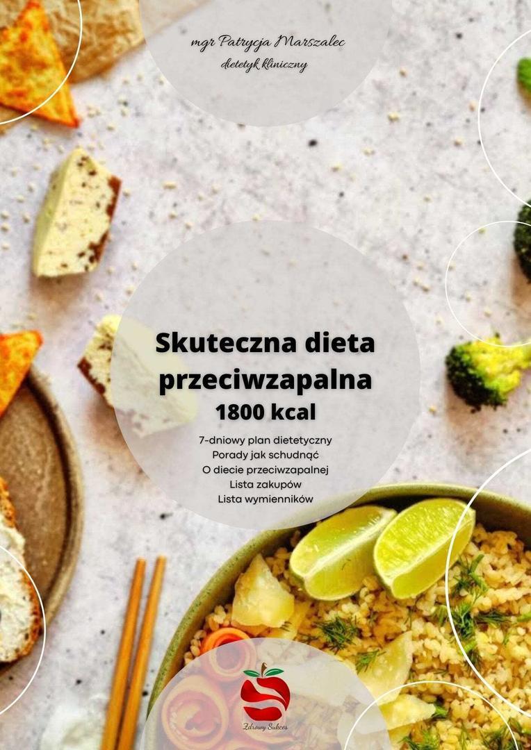 Zdjęcie produktu Skuteczna dieta przeciwzapalna 1800 kcal