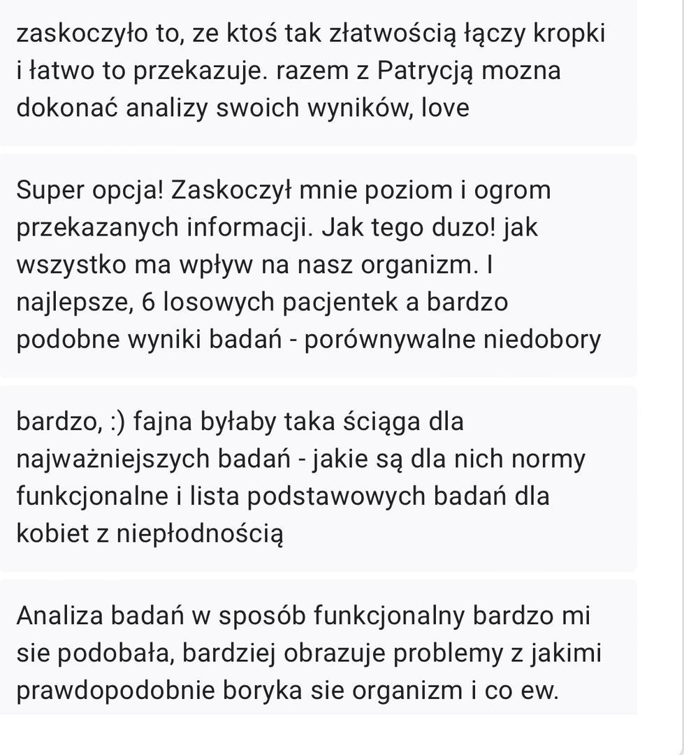 Zdjęcie produktu Masterclass - "Analiza przypadku z omówieniem wyników badań - endometrioza, niepłodność, problemy jelitowe"